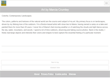 Tablet Screenshot of marciacrumleyart.com